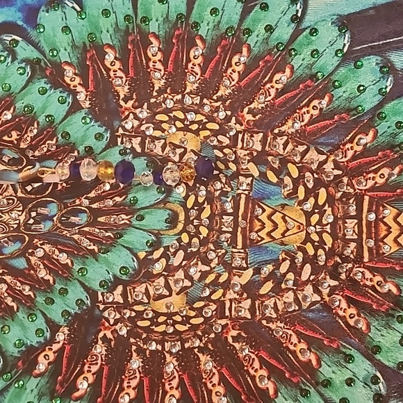 SAKKAS CAFTAN or KAFTAN Flowing TUNIC Eyecatching Butterfly Print DRESS - Picture 4 of 7